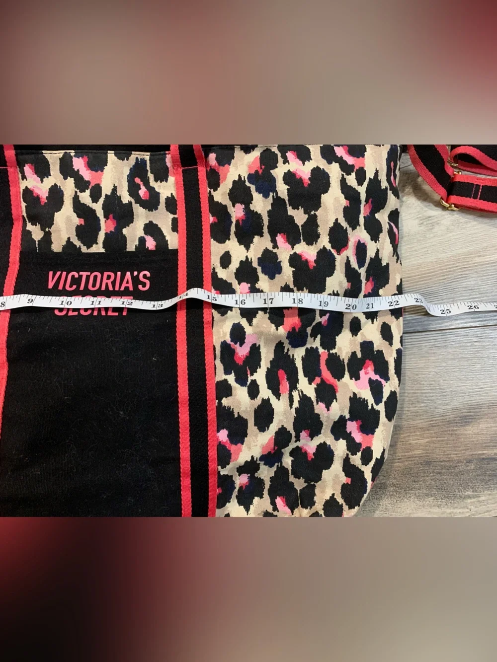 Victoria’s Secret Pink & Leopard Print Weekender Tote Bag/gym/travel/Beach